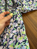 بلوز۱۰۰٪نخی خوشرنگ و خوش کوپ و خاص ترکیب با تور-از بغل زیپ دارد برندdorothy perkins