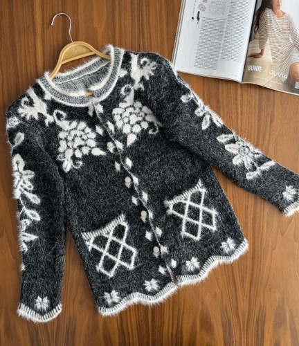 ژاکت بافت موهر بینظیر وخیلی شیک وارداتی