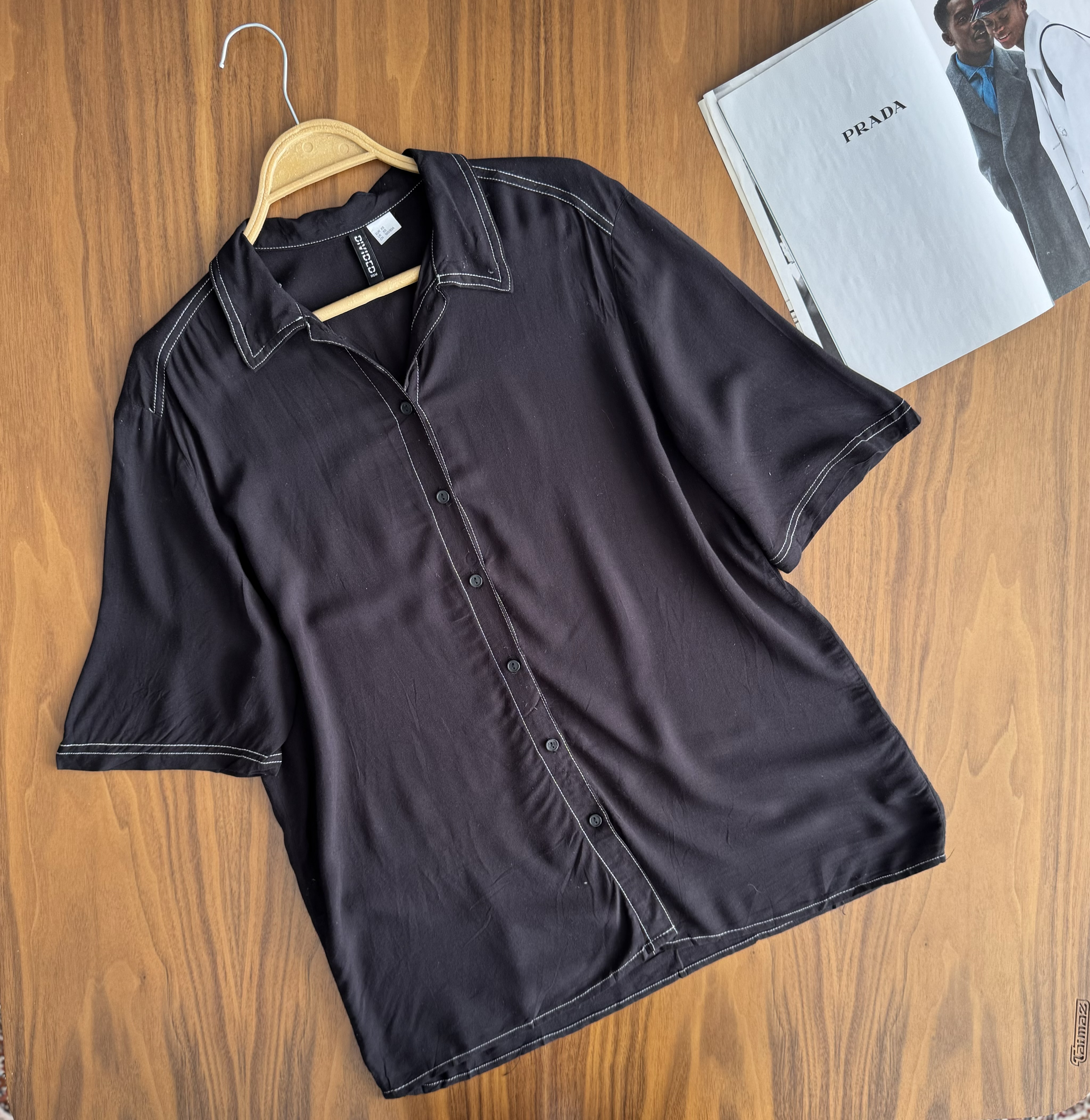 شومیز ۱۰۰٪نخی مشکی لخت و خوشگل برندh&m
