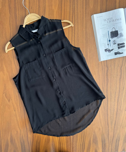 تاپ حریر مشکی خیلی شیک وکاربردی برندnew look