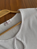تاپ سفید کریشه خیلییی ناز مِید این انگلستان برندbonmarche