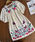پیراهن ۱۰۰٪نخ گلدوزی شده بینهایت زیبااا برندsugarhill