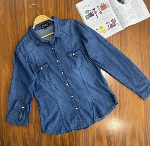 شومیز جین خیلی ناز وشیک برندdenim club
