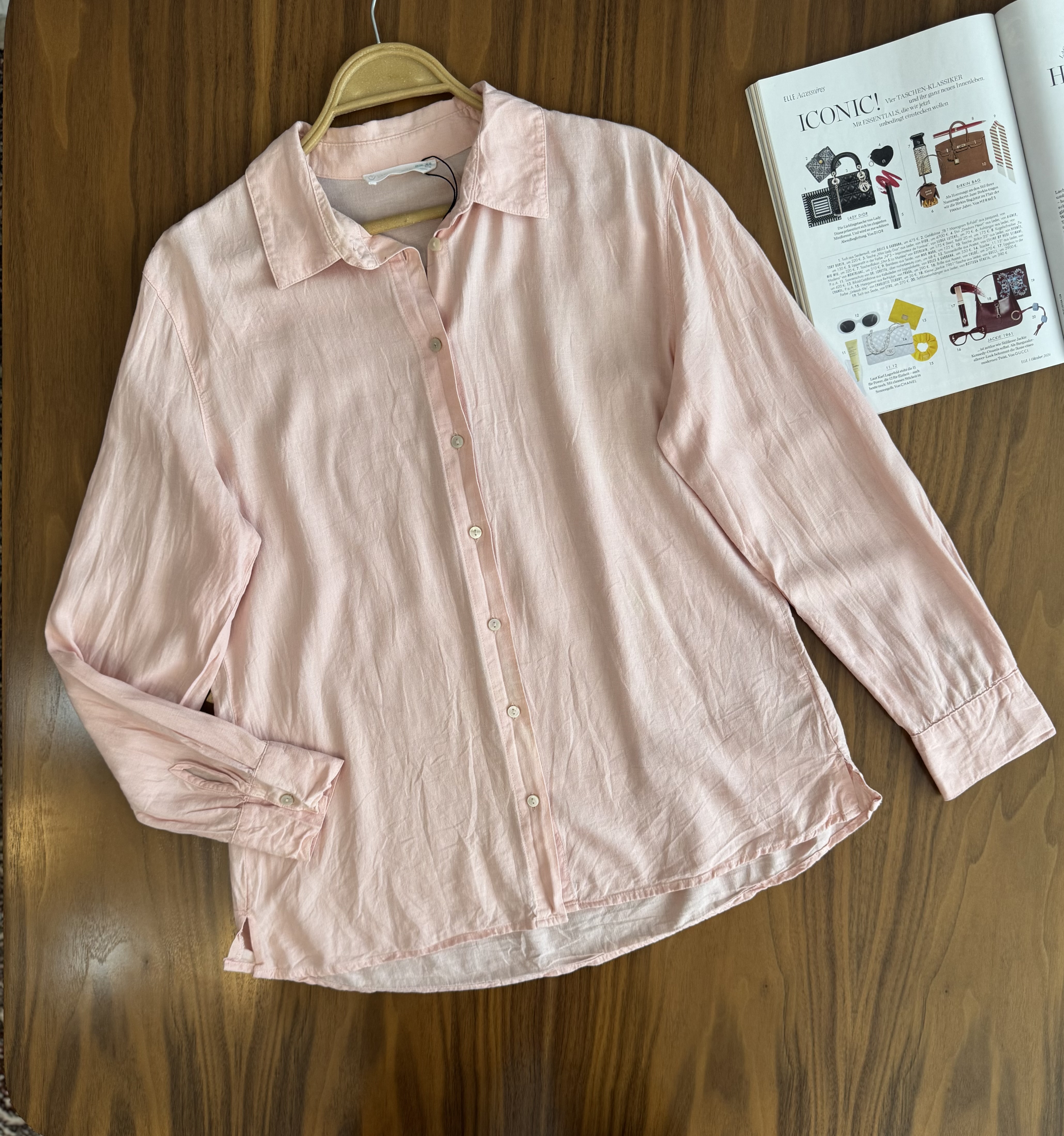 شومیز نخی و لینن خیلی ناز وخوشرنگ برندprimark