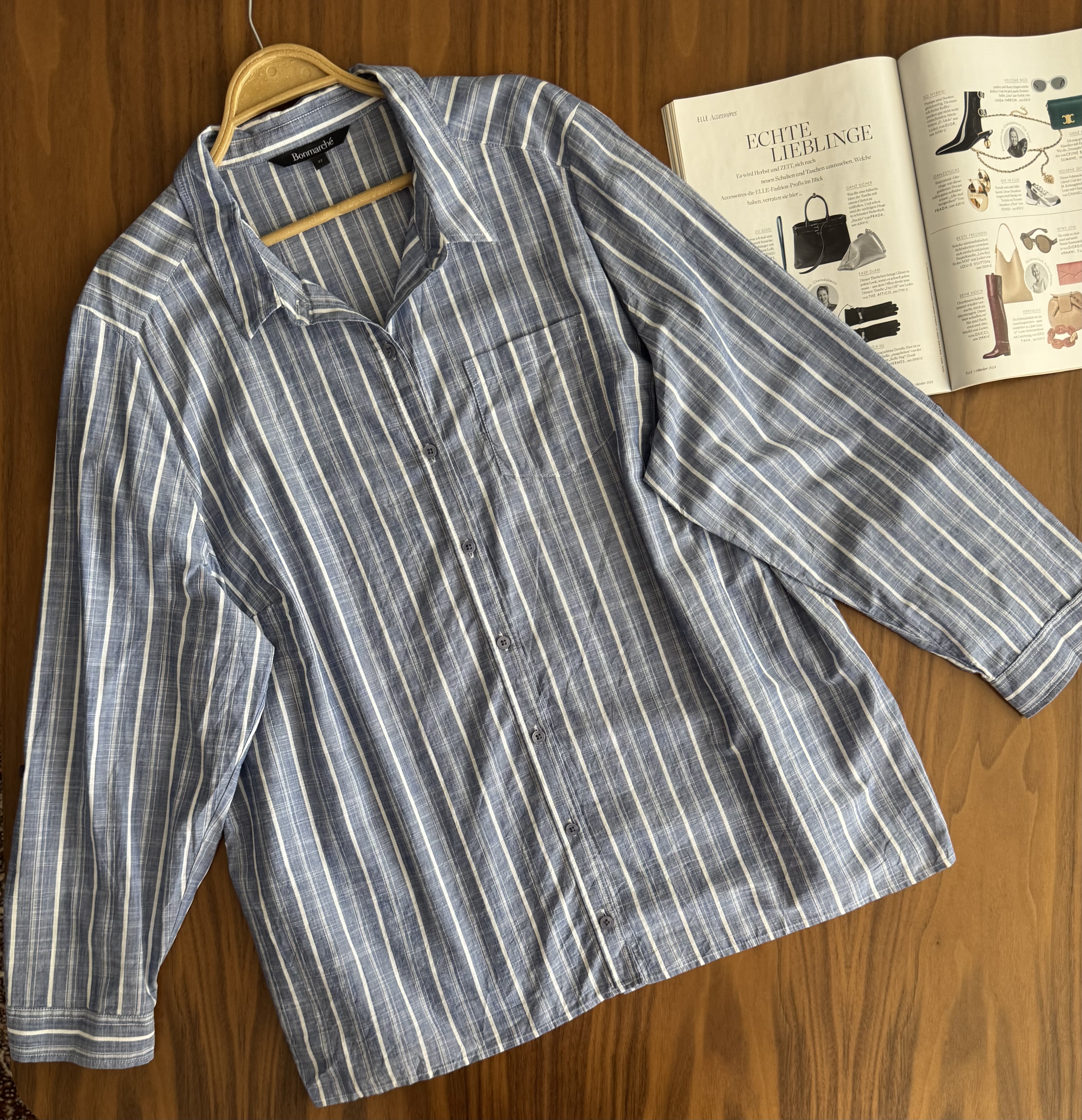 شومیز۱۰۰٪کتان(نخ پنبه)خیلی شیک و کاربردی برندbonmarche