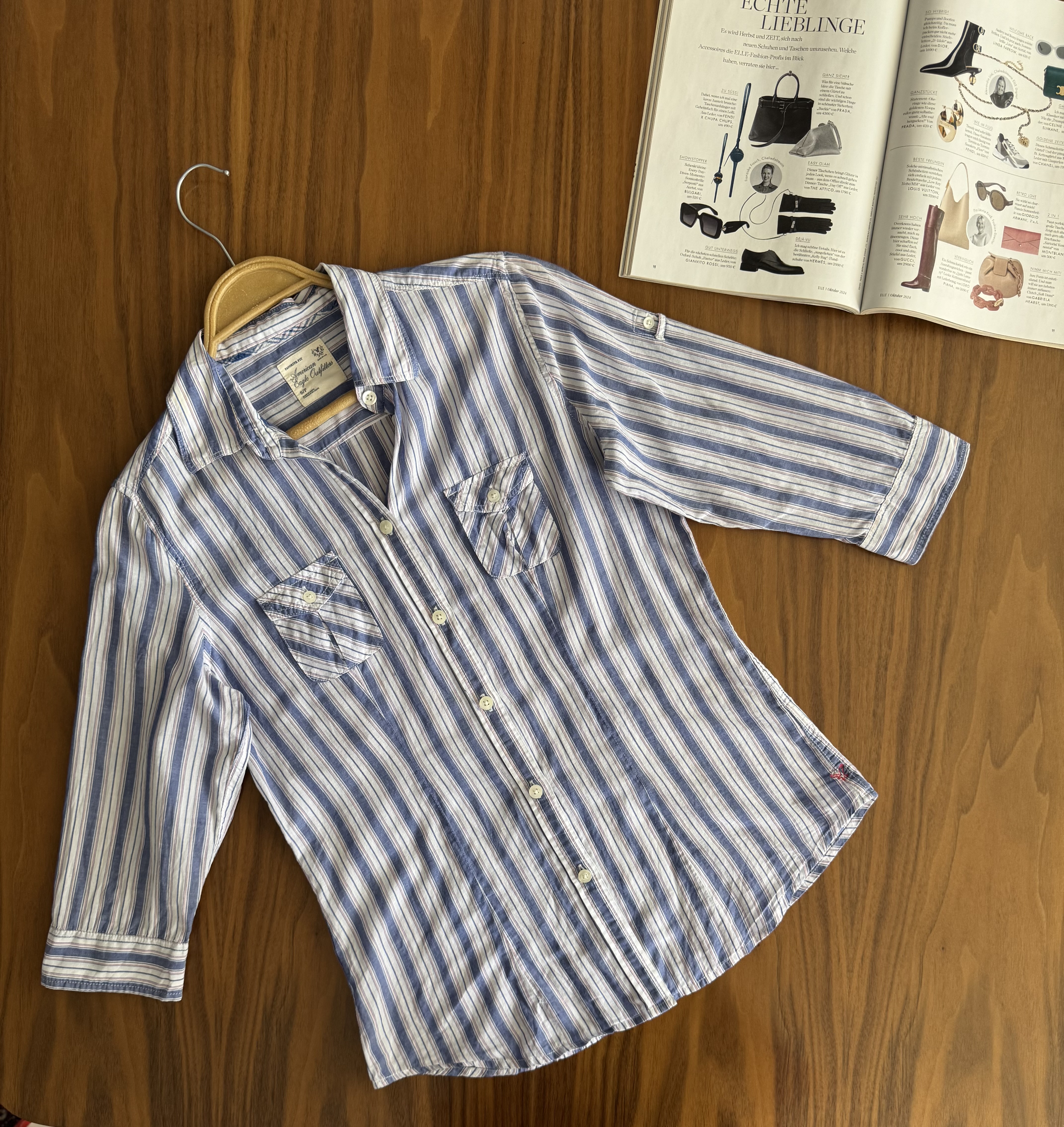 شومیز ۱۰۰٪کتان(نخ پنبه) خیلیی لطیف وناز برندamerican eagle
