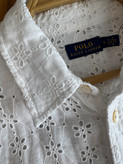 یه کار بینظیر از برند عالی شومیز ۱۰۰٪نخ پنبه تمام خامه دوزی برندpolo ralph lauren