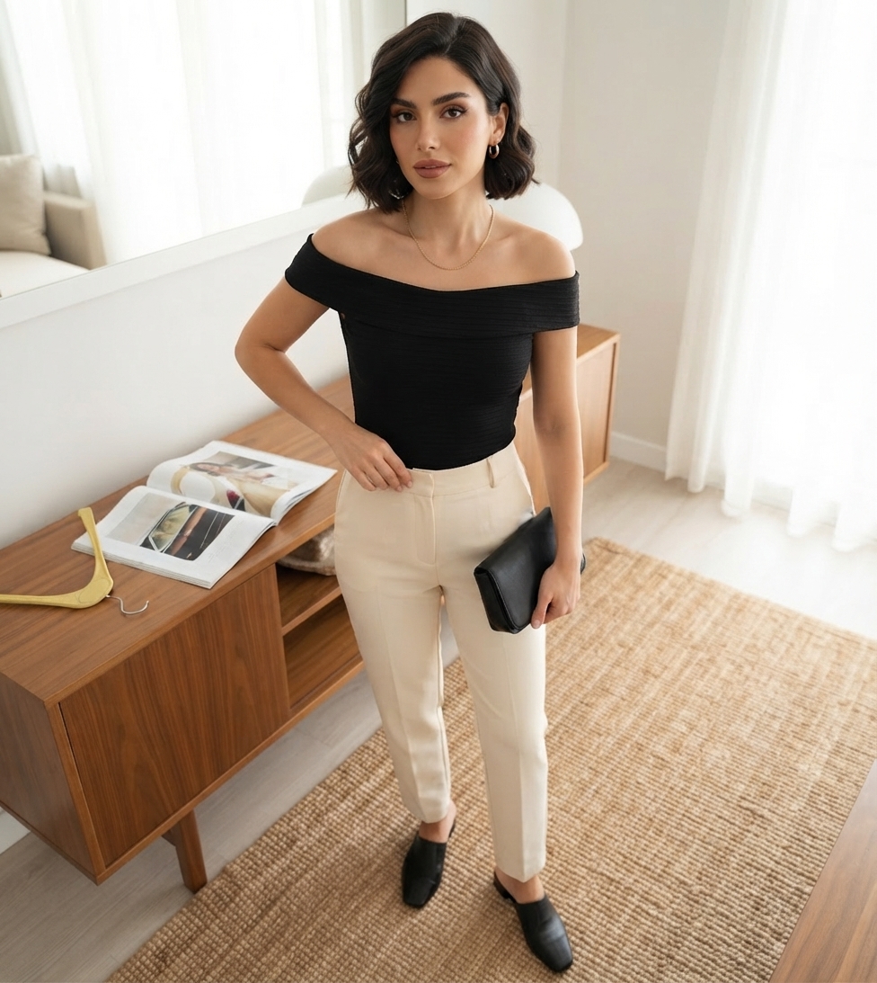 بلوز مشکی خیلییی ناز وخوشگل برندh&m