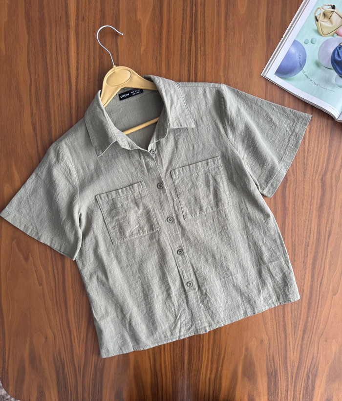 بلوز۱۰۰٪کتان(نخپنبه)خیلی نازوخوشرنگ برندsheın