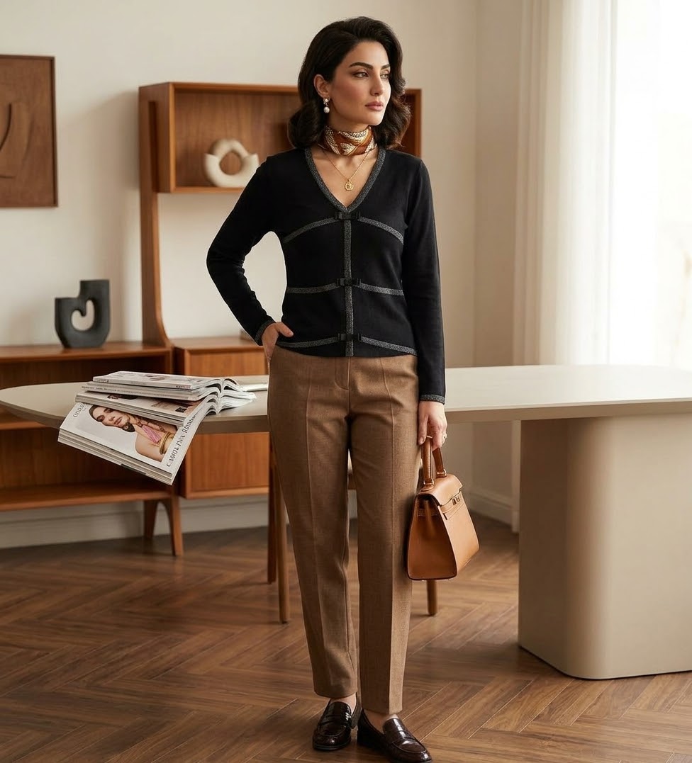 بافت مشکی خاص وخوشگل  برند🦋style &co🦋